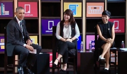 Tổng thống Obama phỏng vấn Phó Giám đốc Seedcom tại TP Hồ Chí Minh